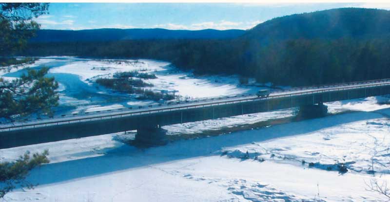 Автодорожный мост через реку Большая Белая на автодороге Голуметь - новостройка